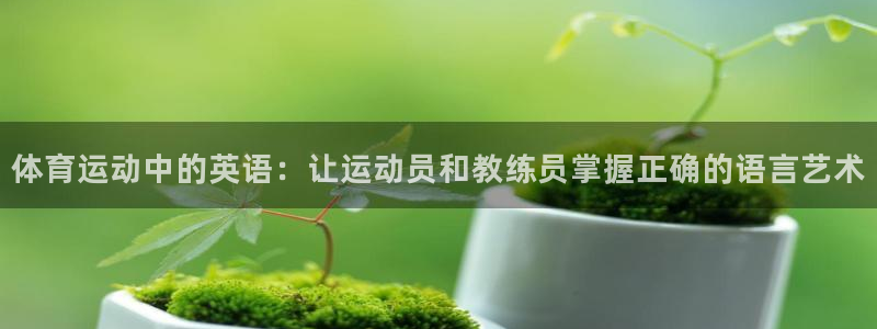 3377体育官方平台体育：体育运动中的英语：让运动员